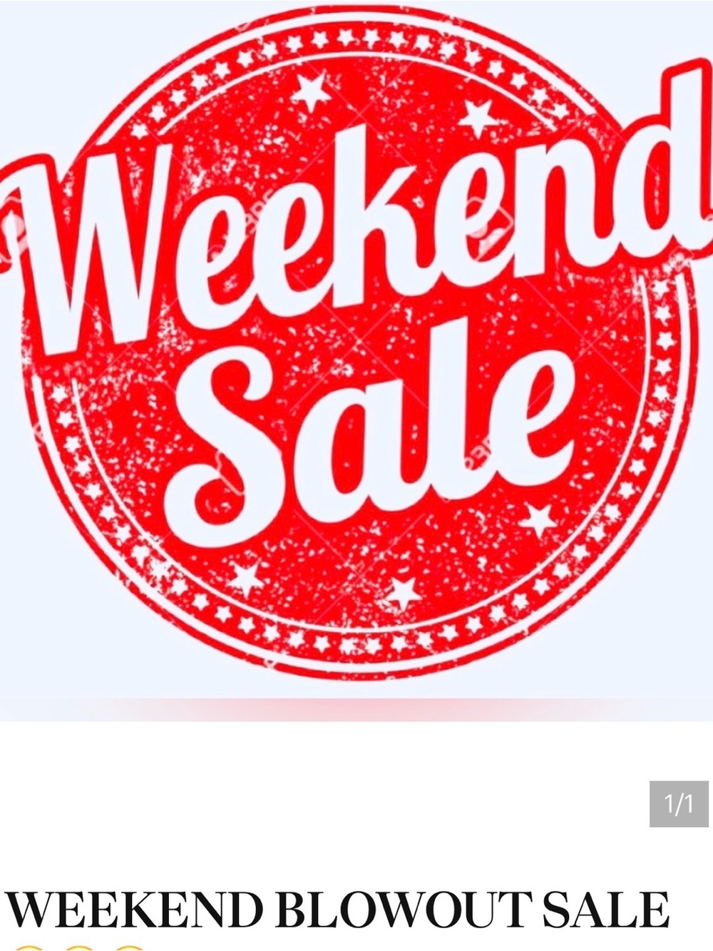 Weekend sales